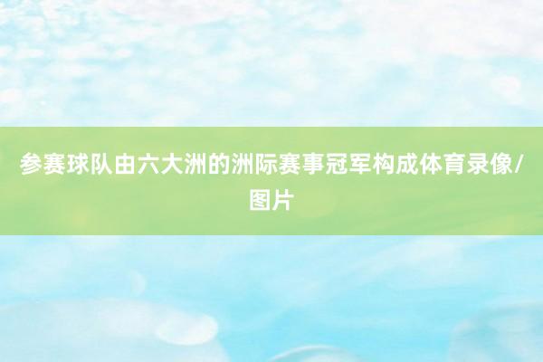 参赛球队由六大洲的洲际赛事冠军构成体育录像/图片