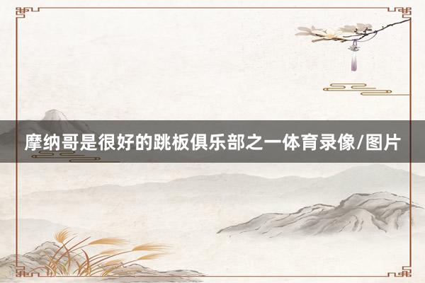 摩纳哥是很好的跳板俱乐部之一体育录像/图片