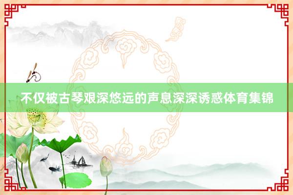 不仅被古琴艰深悠远的声息深深诱惑体育集锦