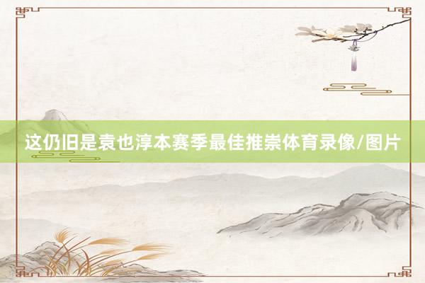 这仍旧是袁也淳本赛季最佳推崇体育录像/图片