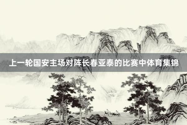 上一轮国安主场对阵长春亚泰的比赛中体育集锦