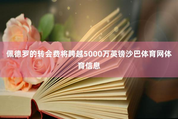 佩德罗的转会费将跨越5000万英镑沙巴体育网体育信息