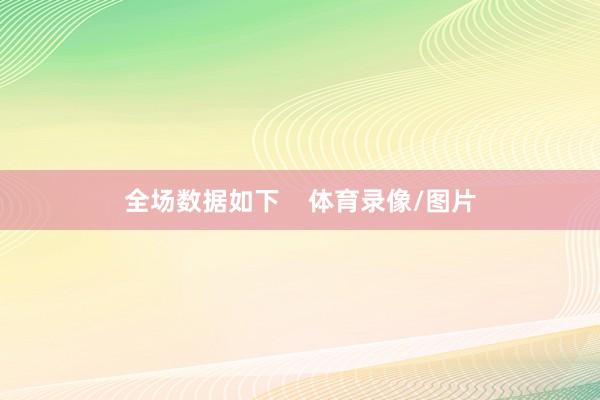 全场数据如下    体育录像/图片