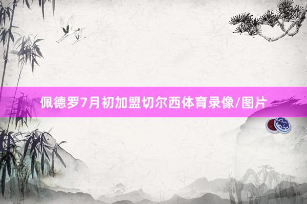 佩德罗7月初加盟切尔西体育录像/图片