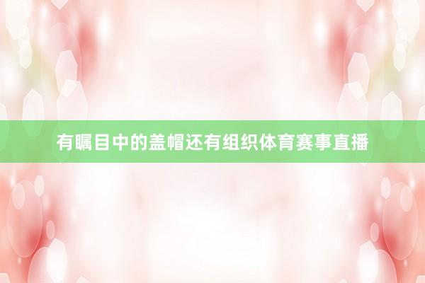 有瞩目中的盖帽还有组织体育赛事直播