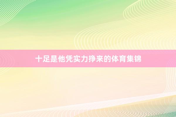 十足是他凭实力挣来的体育集锦