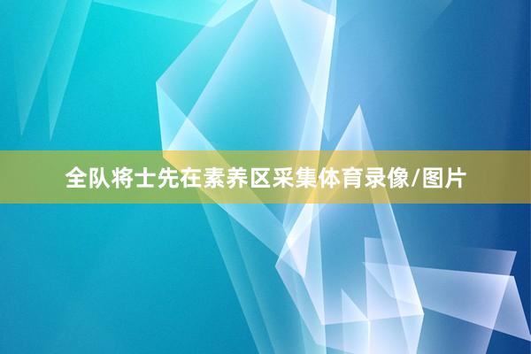 全队将士先在素养区采集体育录像/图片